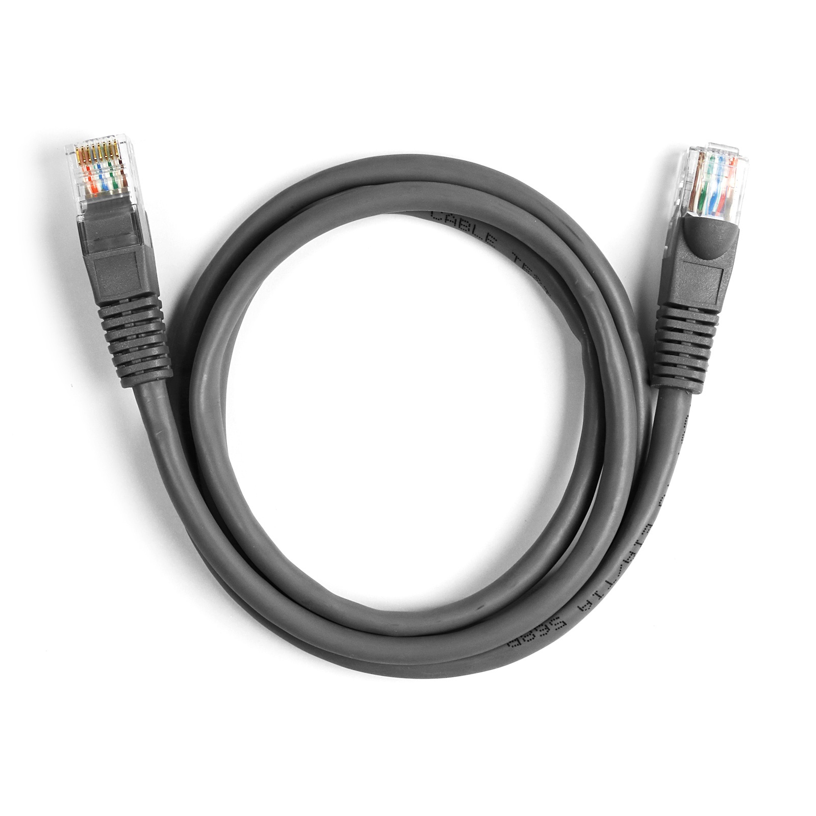EKON UTP patch cable Cat 5e grey color, RJ45 connector, cable length 10 m. 100 MHz. Copper conductor