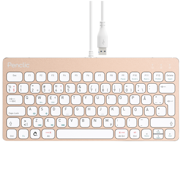 Penclic Mini Keyboard C3 corded Se/Fi - Gold