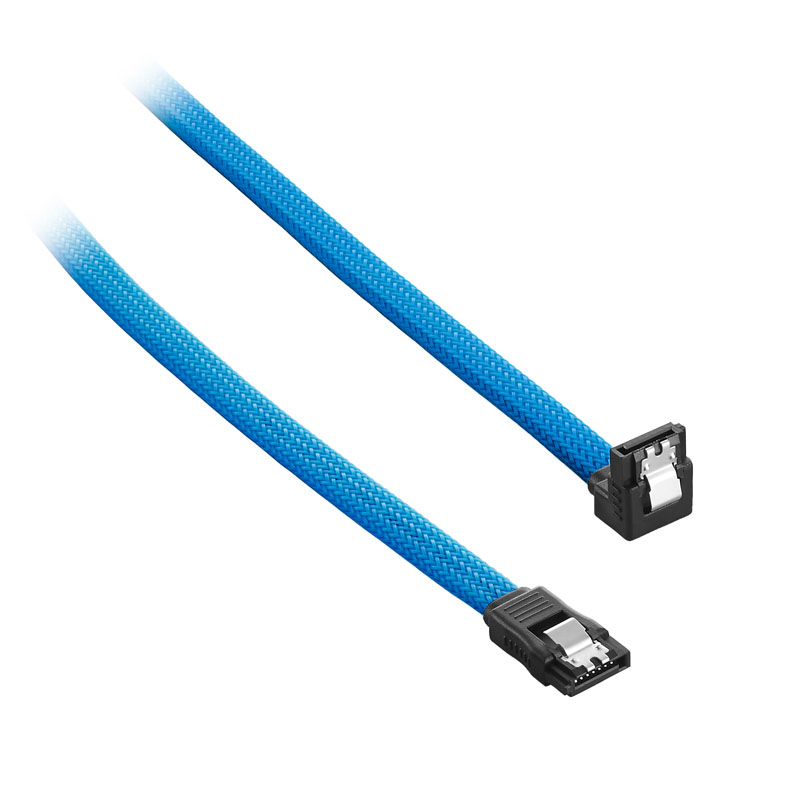 CableMod ModMesh Right Angle SATA 3 Cable 30cm - light blue