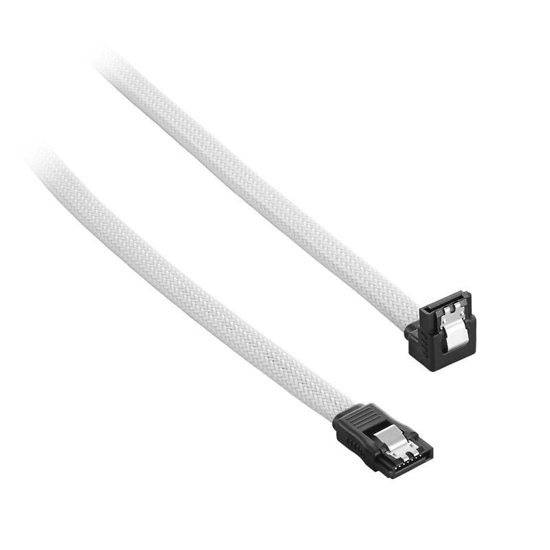 CableMod ModMesh Right Angle SATA 3 Cable 30cm - white