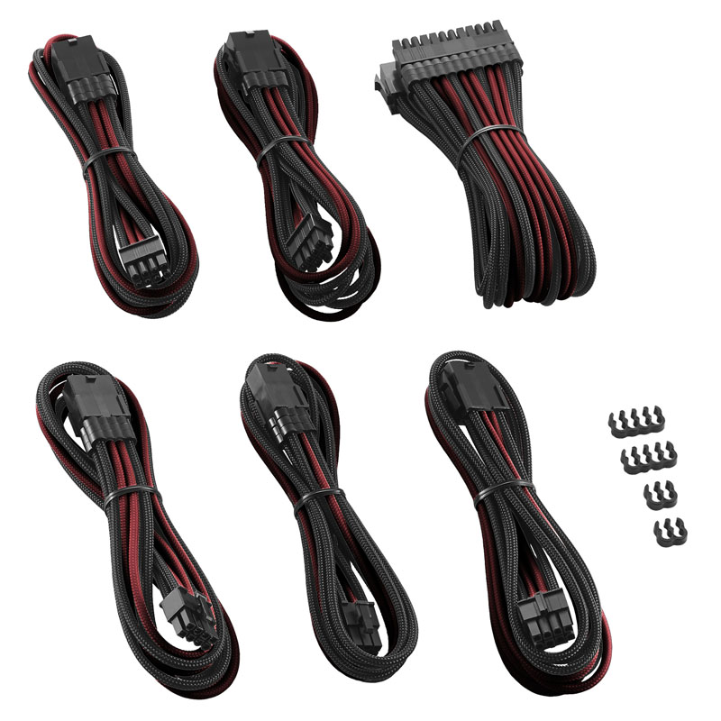 CableMod PRO ModMesh Cable Extension Kit - black/blood red