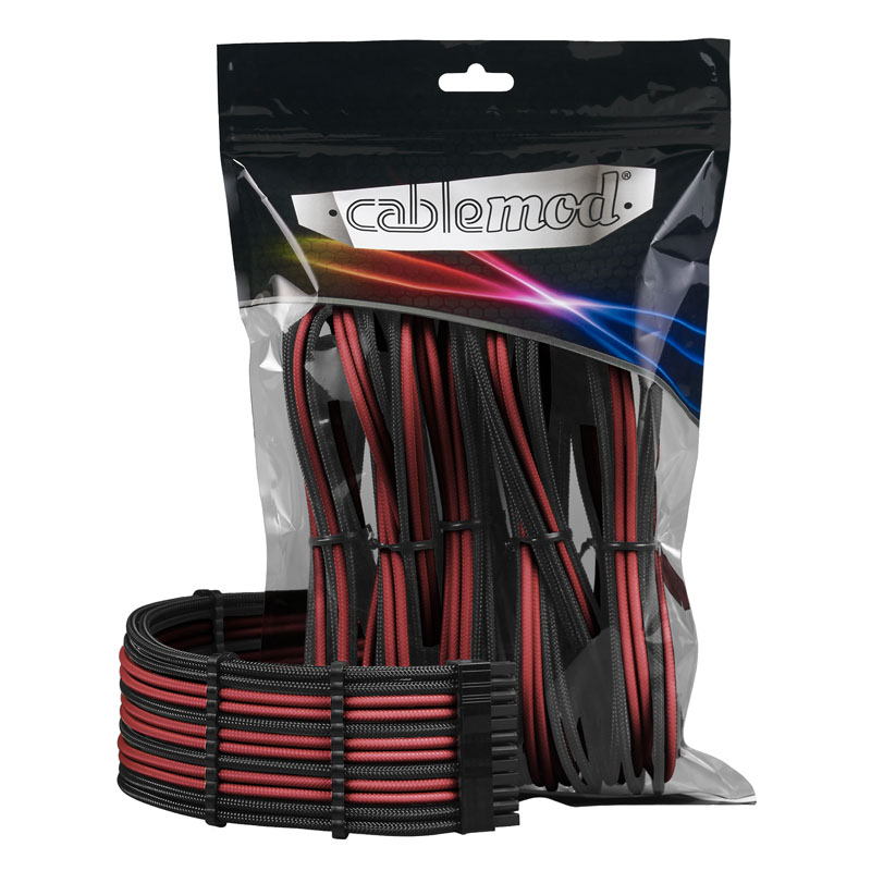 CableMod PRO ModMesh Cable Extension Kit - black/blood red