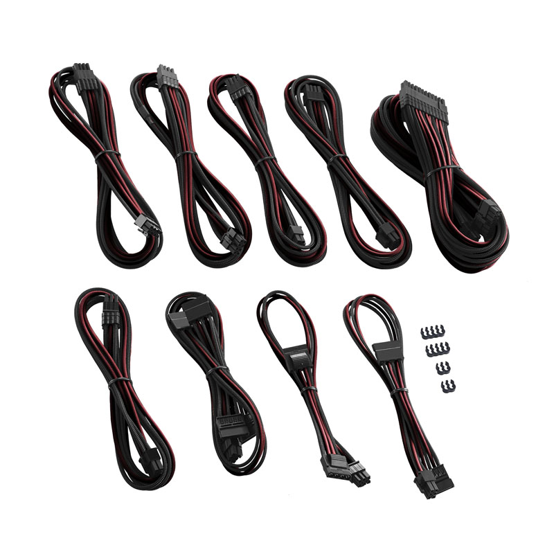 CableMod C-Series PRO ModMesh Cable Kit for Corsair AXi/HXi/RM (Yellow Label) - black/blood red