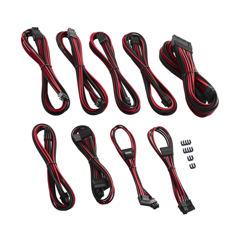 CableMod C-Series PRO ModMesh Cable Kit for Corsair AXi/HXi/RM (Yellow Label) - black/red