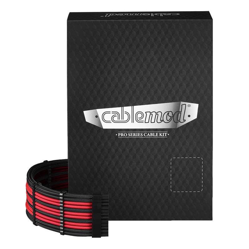 CableMod C-Series PRO ModMesh Cable Kit for Corsair AXi/HXi/RM (Yellow Label) - black/red