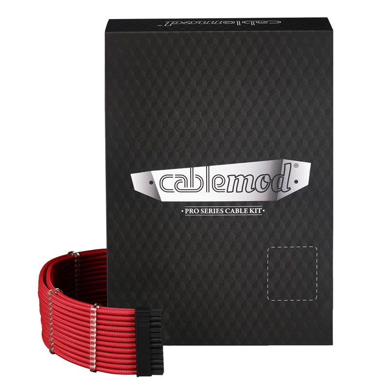 CableMod C-Series PRO ModMesh Cable Kit for Corsair AXi/HXi/RM (Yellow Label) - red