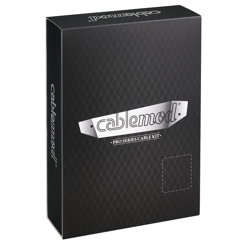 CableMod C-Series PRO ModMesh Cable Kit for RMi/RMx/RM (Black Label) - black/light green