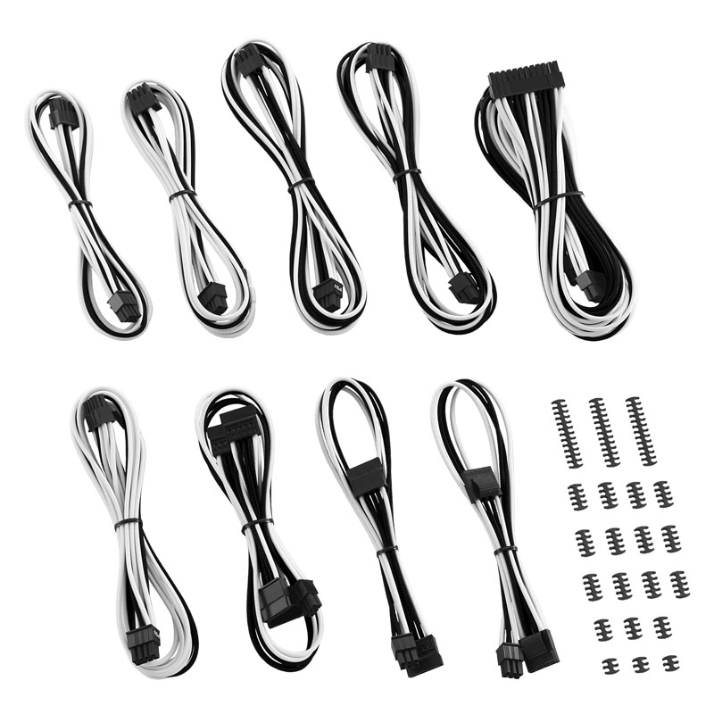 CableMod Classic ModMesh RT-Series Cable Kit ASUS ROG / Seasonic - black/white