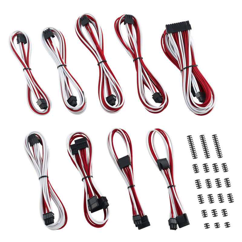 CableMod Classic ModMesh RT-Series Cable Kit ASUS ROG / Seasonic - white/red