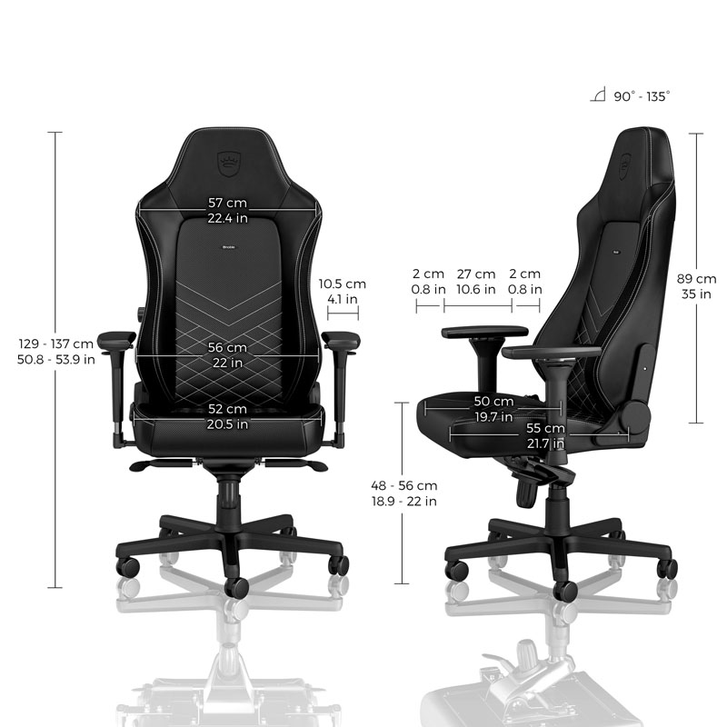 noblechairs HERO Black/Platinum-White