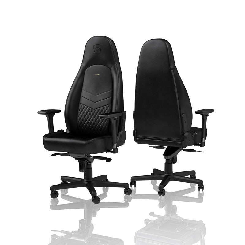 noblechairs ICON Real Leather Black/Black