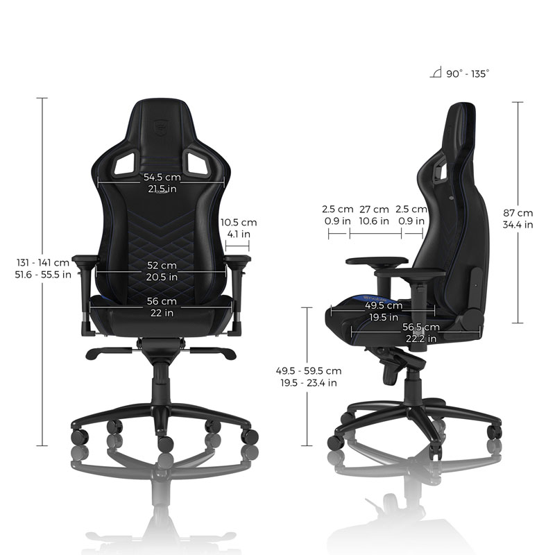 noblechairs EPIC Black/Blue