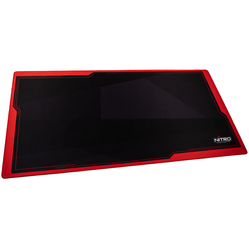 Nitro Concepts Deskmat, 4XL (1600x800mm) - Black/Red