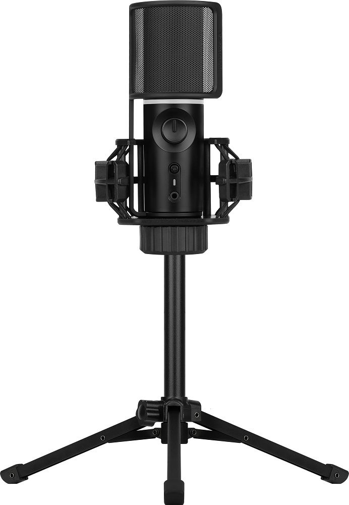 Streamplify MIC TRIPOD, RGB Microphone incl. tripod- black